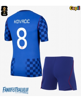 Croația Mateo Kovacic #8 Echipament de Fotbal Replică Mondial 2026 Copii Deplasare (+ Șorturi)